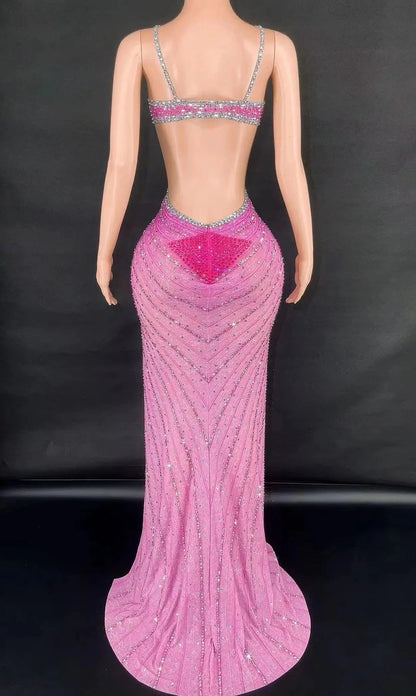 Rhinestone Sexy Dress - Bexlei