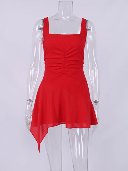 Chiffon Camisole Mini Dress - Neia