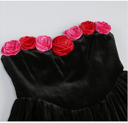 Velvet Rose Dress - Adha