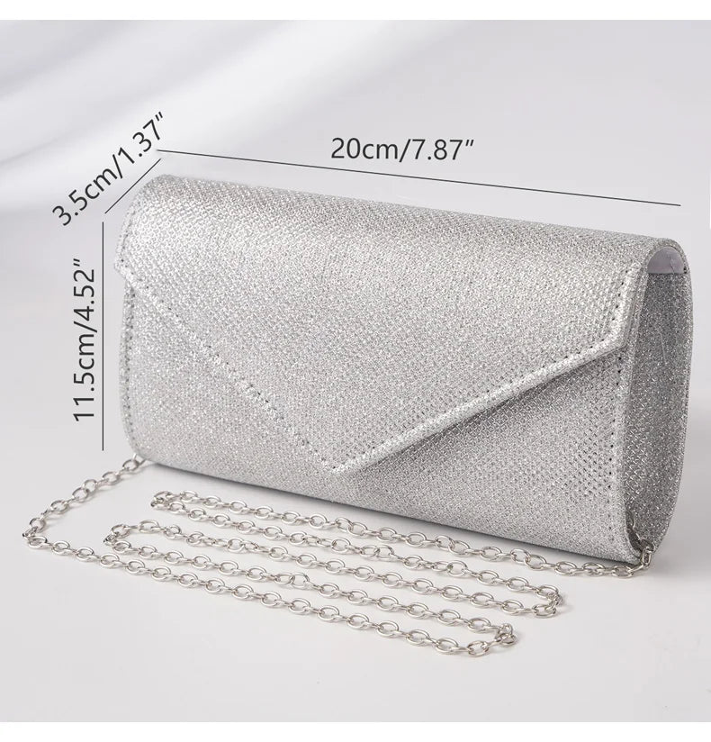 Envelope Shine Evening Bag - Ginna