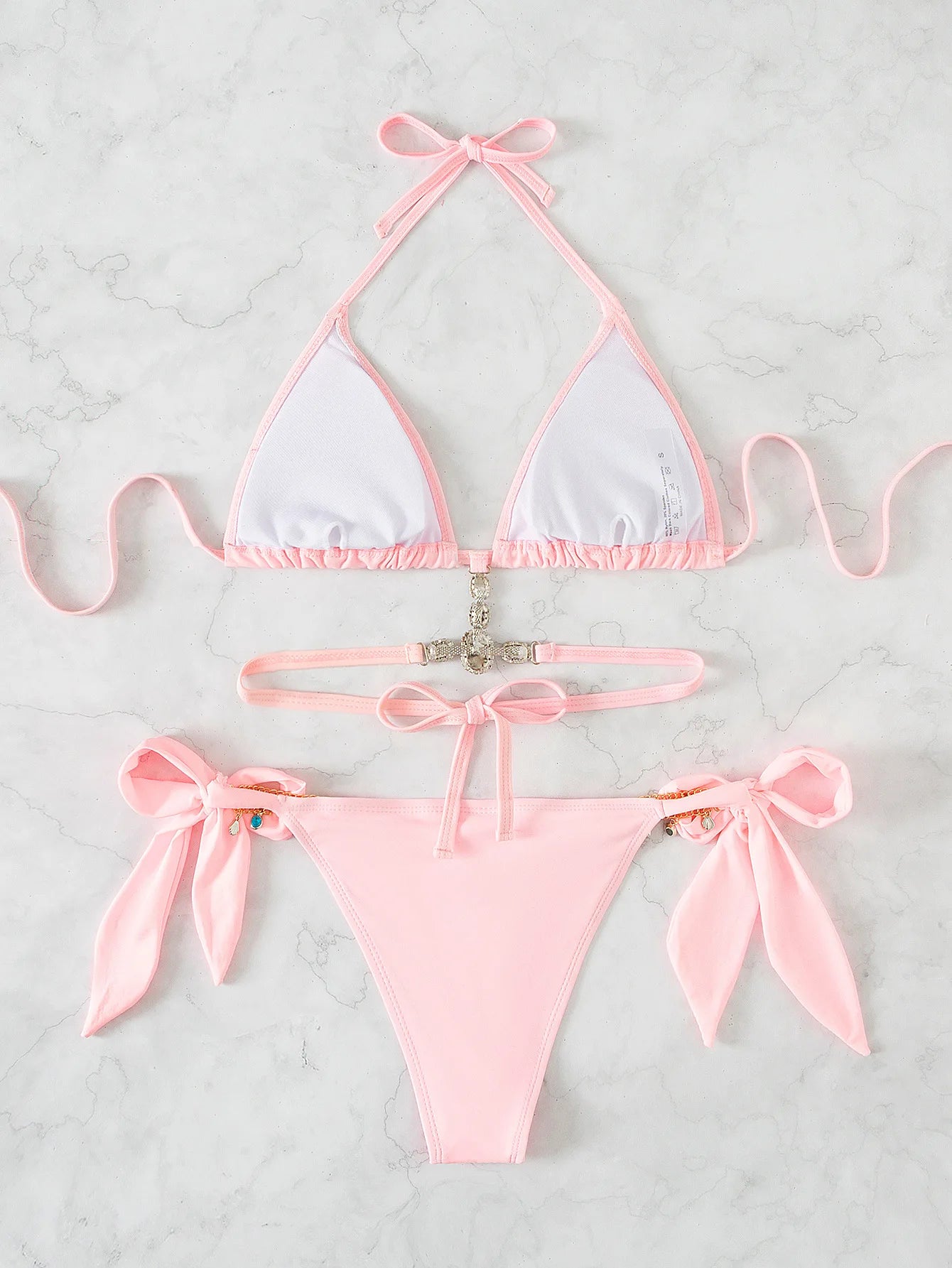 Sexy Criss Cross Bikini Set - Ginna