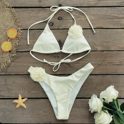 Sexy 3D Flower Bikini - Emilia