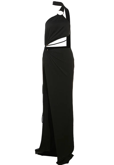 One Shoulder Slit Dress - Odarian