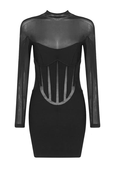 Long Sleeve Bodycon Dress - Debby