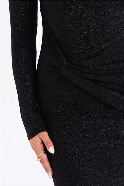 Sparkle Long Sleeve Bodycon Dress - Tayla