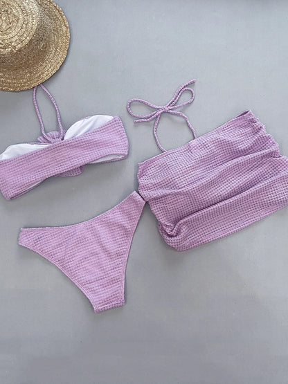 Crochet Three Pieces Bikini Set - Jojo