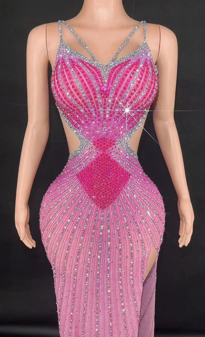 Rhinestone Sexy Dress - Bexlei