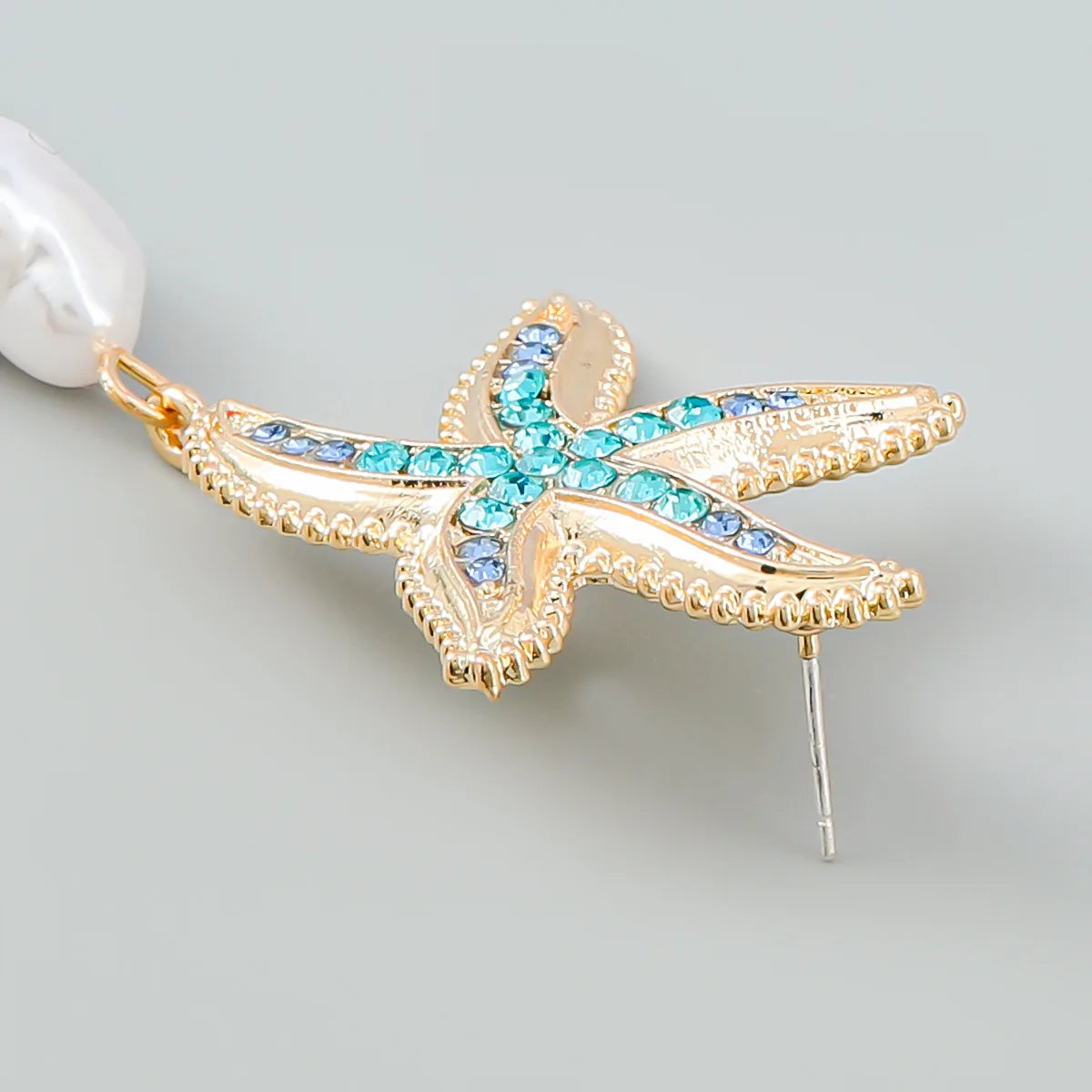 Rhinestone Starfish Earring - Akira