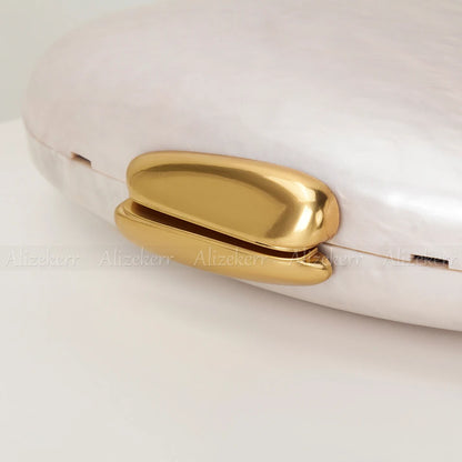 Oval Pearl Shaped Clutch - Kory