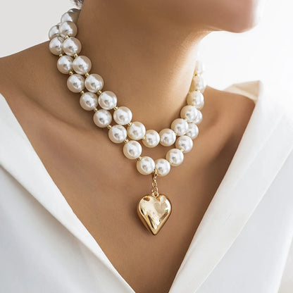 Big Pearl Pendent Choker - Giorgina