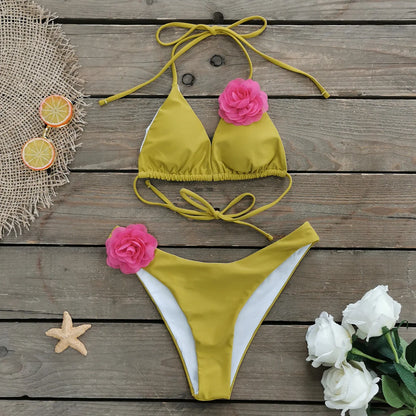 Sexy 3D Flower Bikini - Emilia