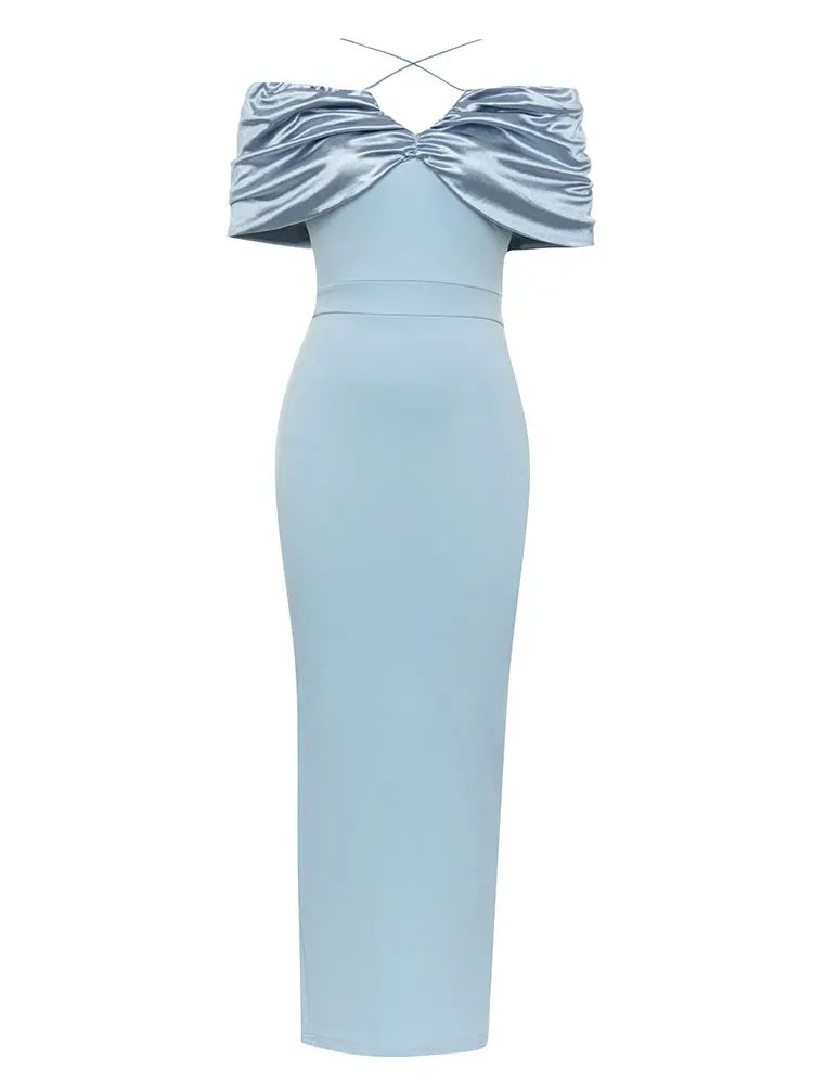 Shoulder Sleeves Bodycon Dress - Julie