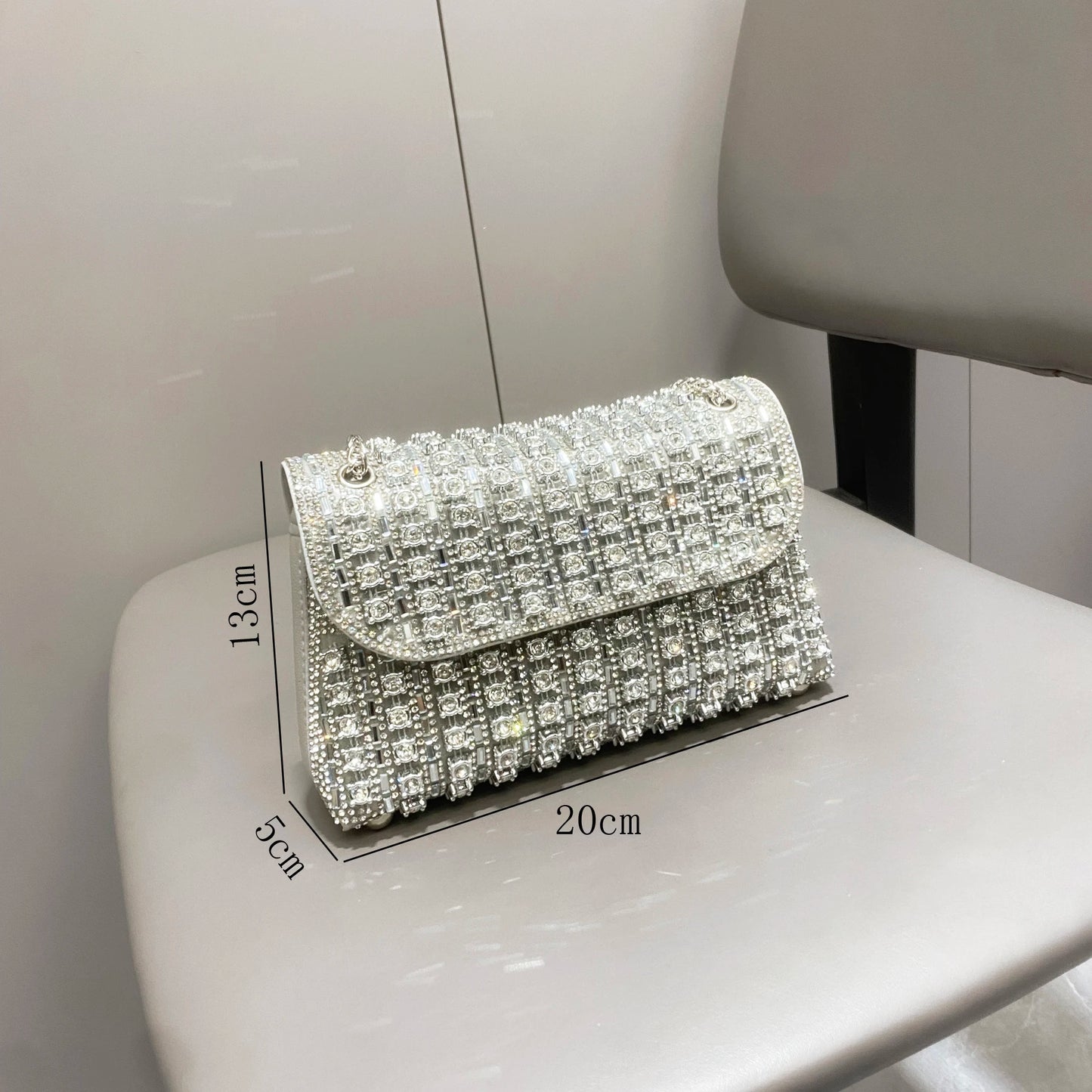 Rhinestones Evening clutch Bag - Leonor