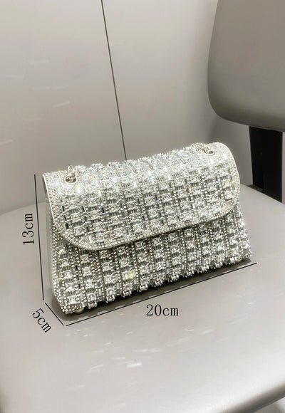 Rhinestones Evening clutch Bag - Leonor