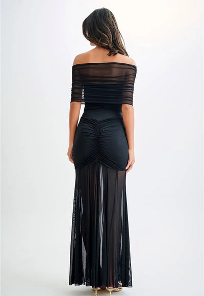 Off-shoulder Maxi Dress - Ethel