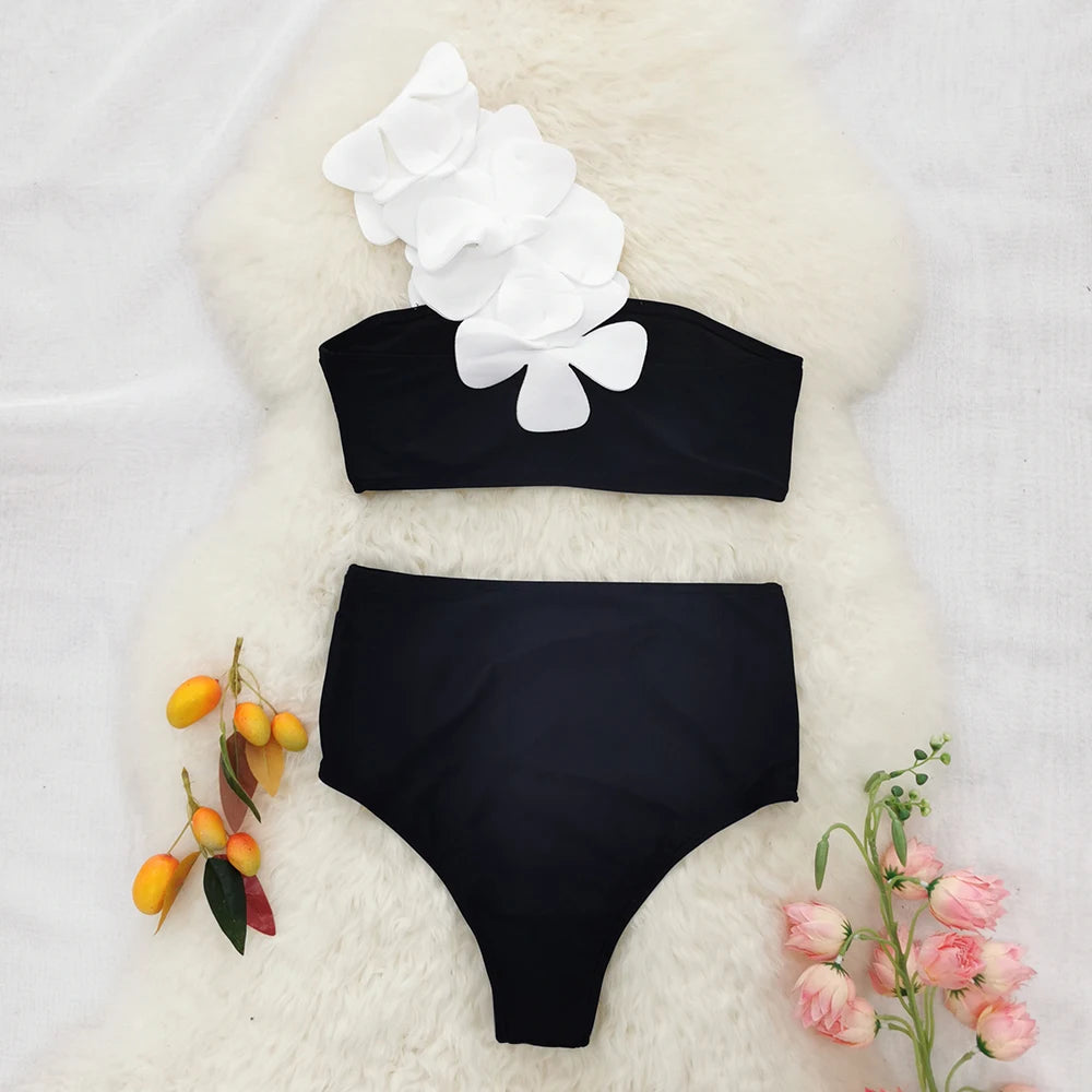 Flower Bandeau Bikini - Evanthe