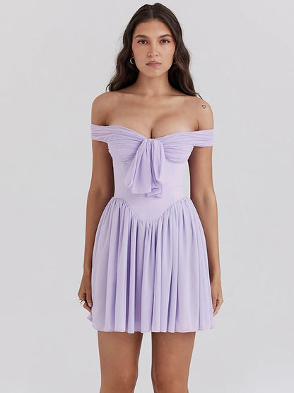 Off-shoulder Mini Dress - Danny