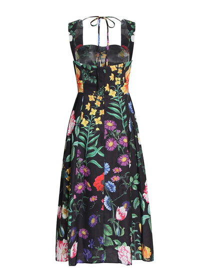 Floral Print Dress - Perla