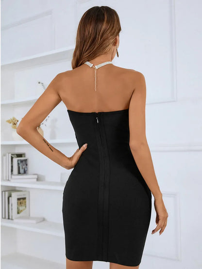 Strapless Bodycon Tube Dress - Miel