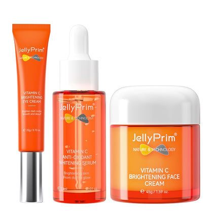 Full Skin Whitening Moisturizing Set - Jelly Vitamin C - Buy Today And Get Our Exclusive Vit C Cleanser FREE