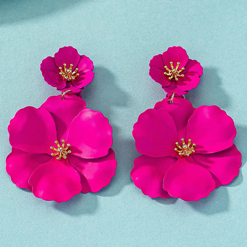 Summer Flower Drop Earring - Lauren