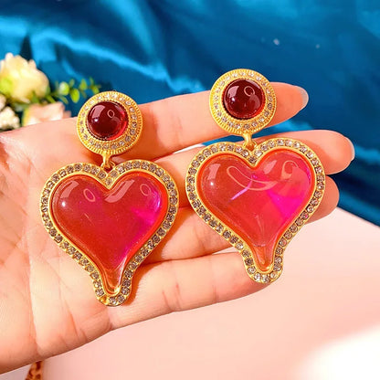 Heart Glass Earring - Glori