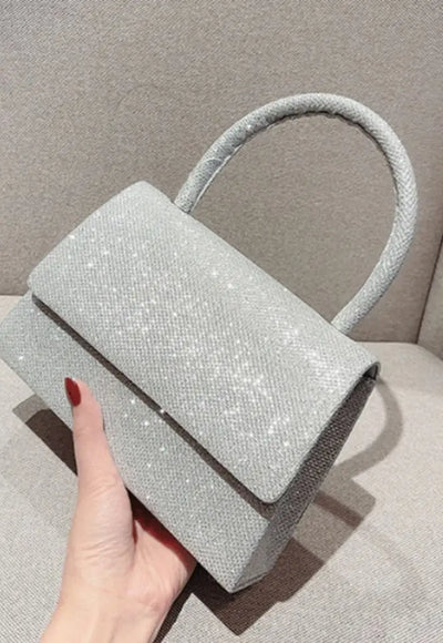 Silver Evening Bag - Glenda