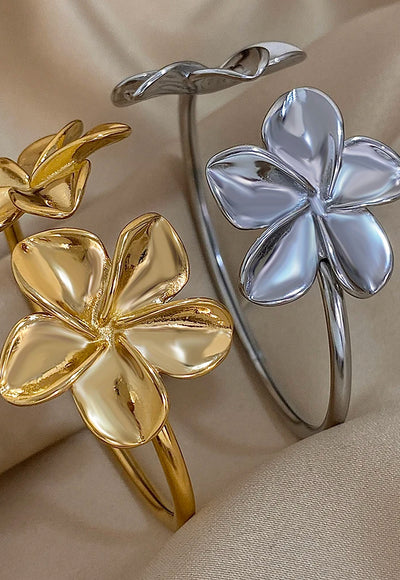 Flower Cuff Bracelet - Ethel