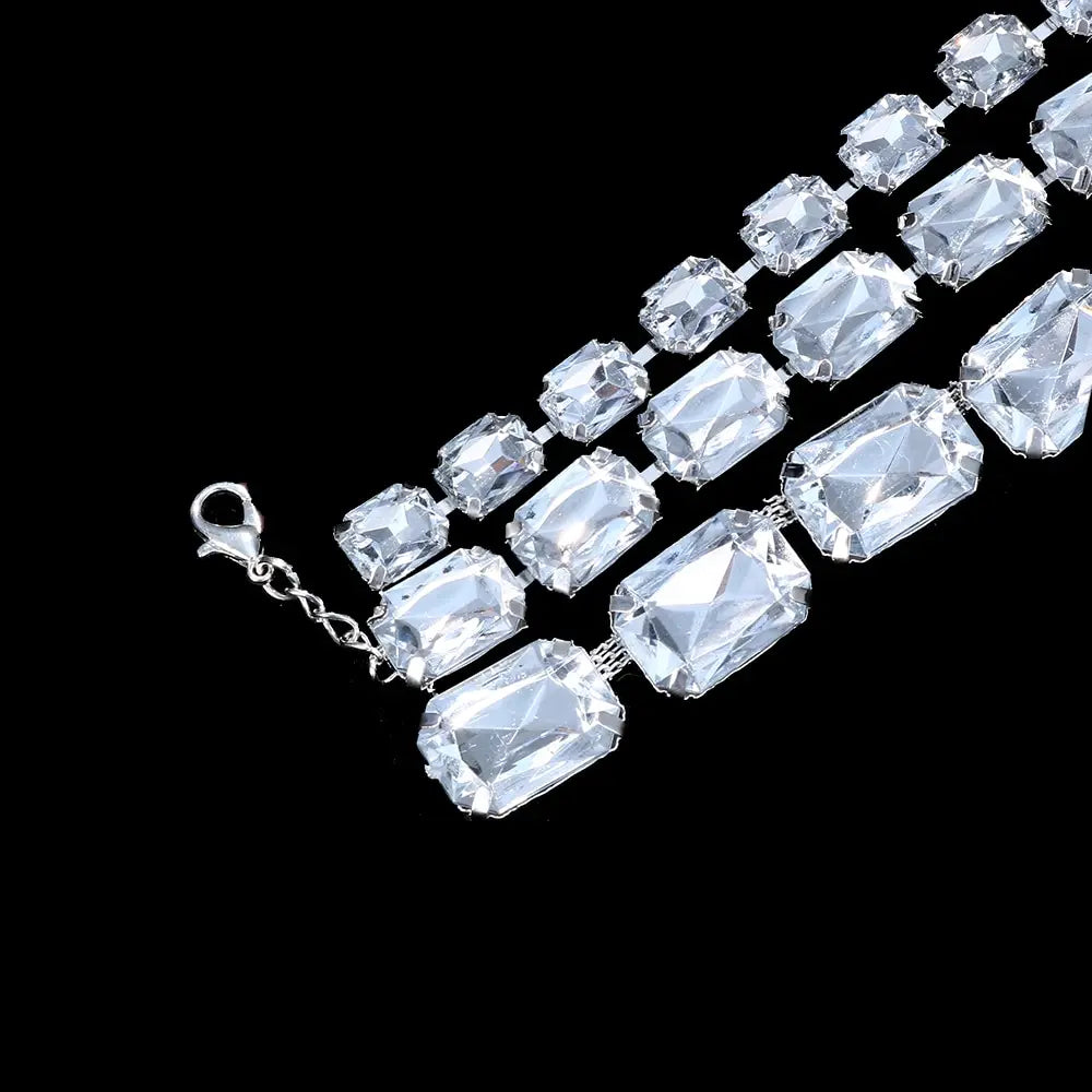 Multi Layer Crystal Choker - Shaira