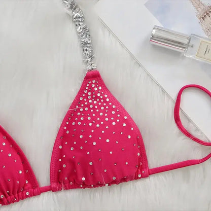 Shiny Rhinestone Bikini - Tulia