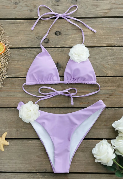 Sexy 3D Flower Bikini - Emilia