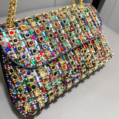 Rhinestones Evening clutch Bag - Leonor