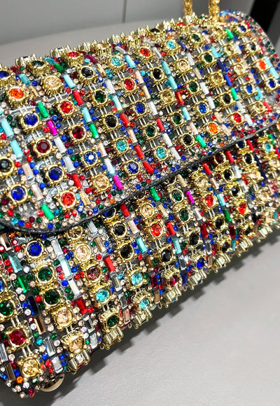 Rhinestones Evening clutch Bag - Leonor