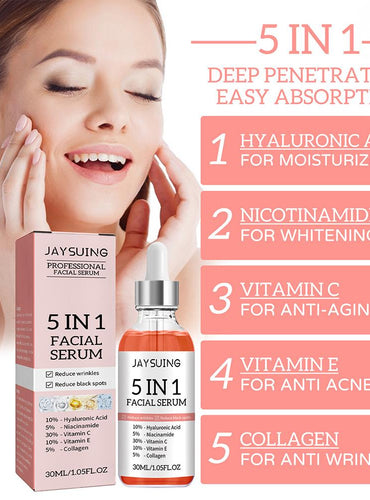 5 In 1 Face Skin Care Serum - All In One