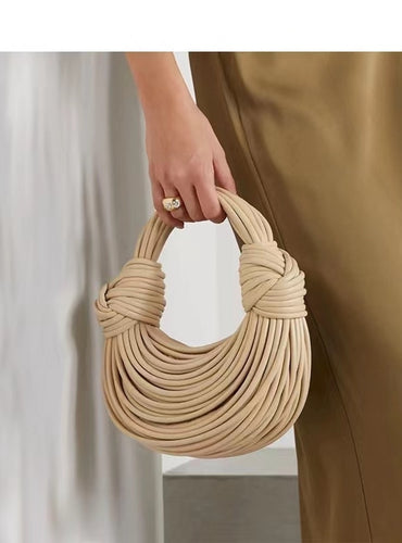 Luxury Noodle Rope Knotted Purse - Galia