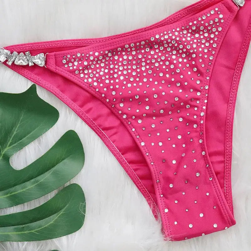 Shiny Rhinestone Bikini - Tulia