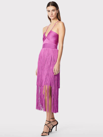 Spaghetti Strap Tassel Dress - Sansa