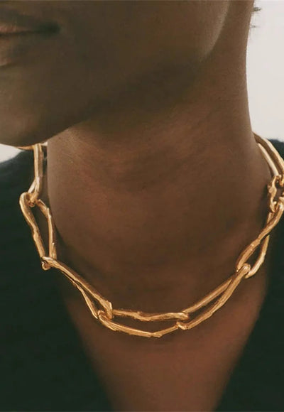 Metal Irregular Chunky Choker - Mihaile