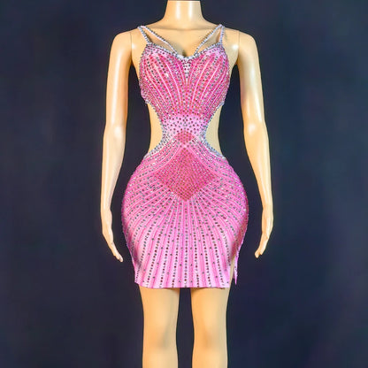 Sparkly Rhinestones Dress - Galicia