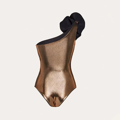 Metallic Bronze Swimsuit - Diana