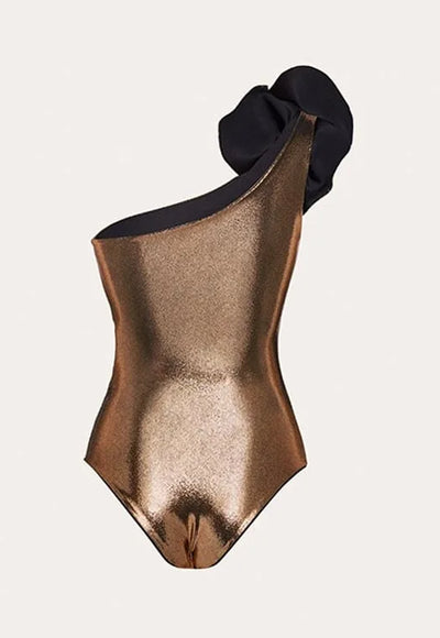 Metallic Bronze Swimsuit - Diana