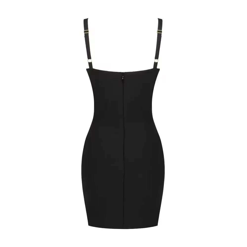 Sexy Black Hollow Out Dress - Mia