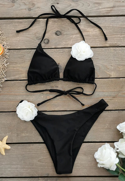 Sexy 3D Flower Bikini - Emilia