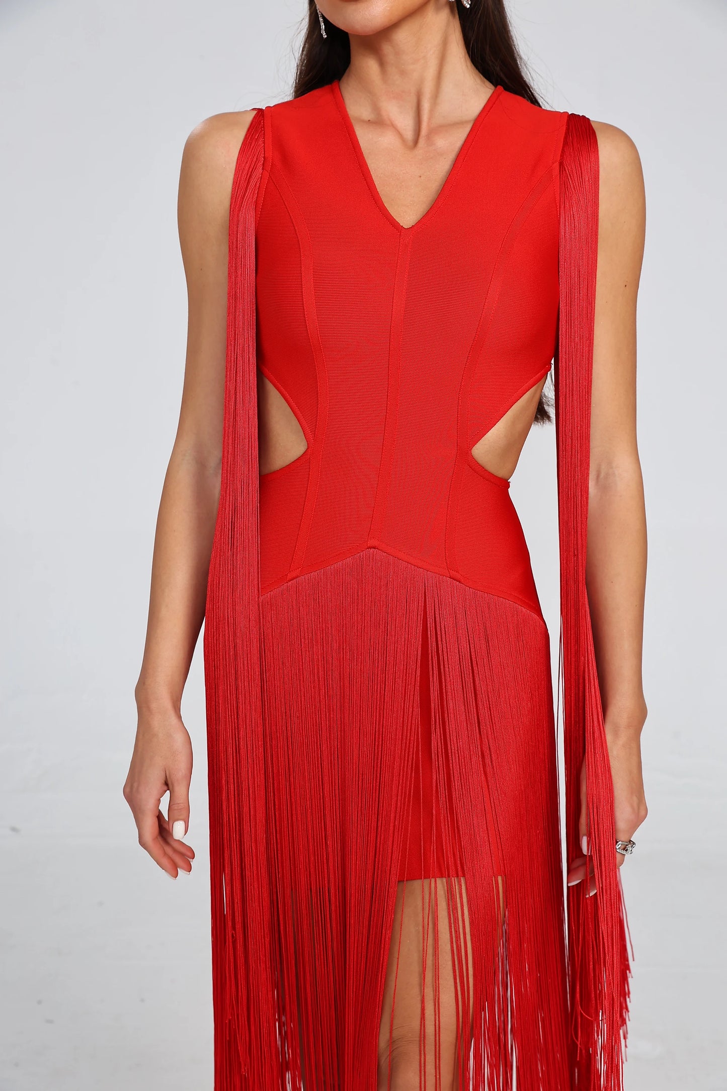 Tassel Bandage Dress - Robin