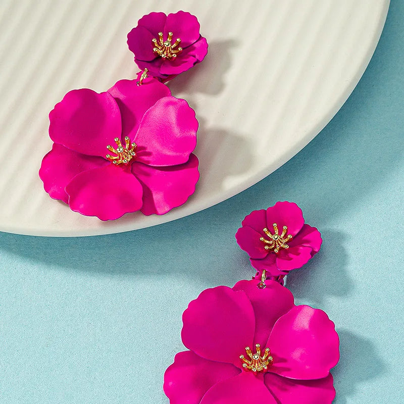 Summer Flower Drop Earring - Lauren