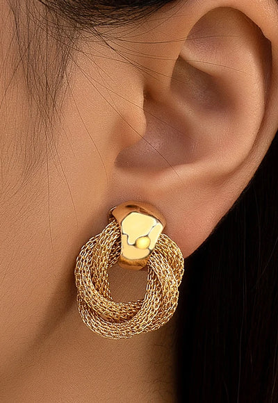 Twisted Round Circle Earring - Joana