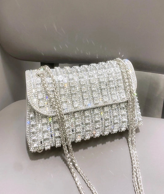 Rhinestones Evening clutch Bag - Leonor