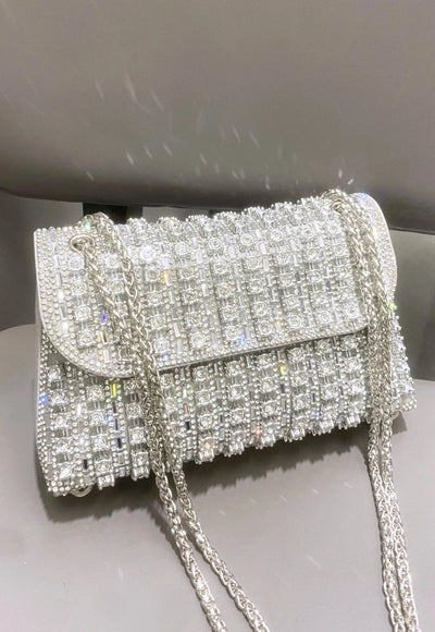 Rhinestones Evening clutch Bag - Leonor