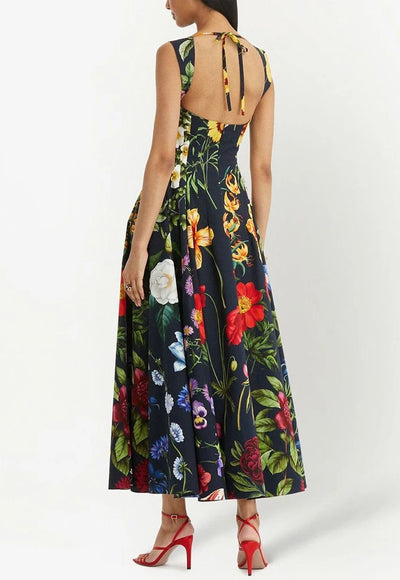 Floral Print Dress - Perla