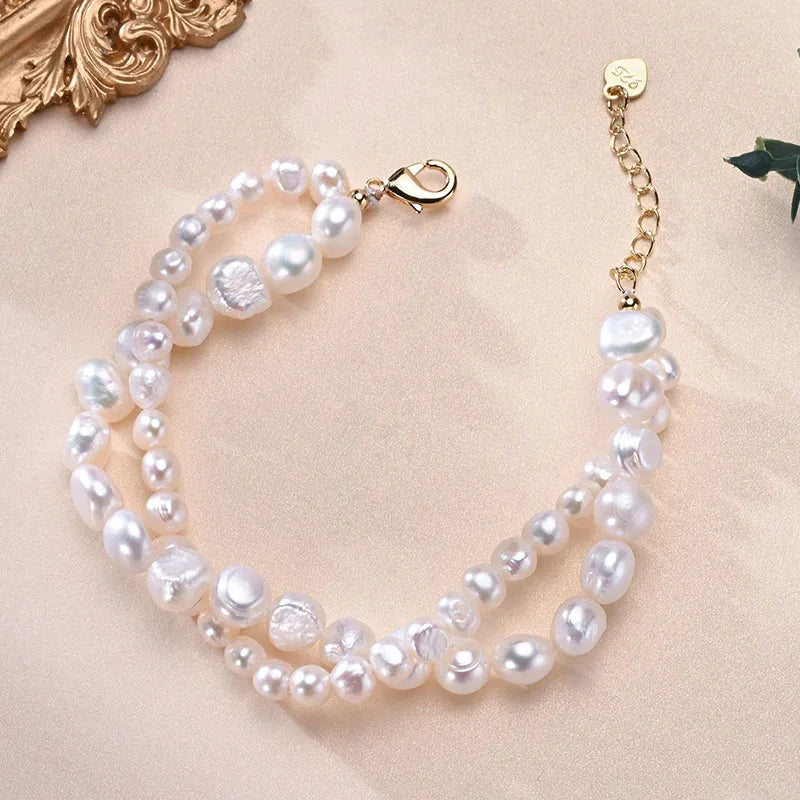 Pearl Double Layer Bracelet - Gabriela